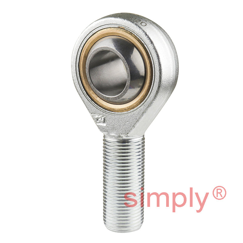 SKF SAKAC25M Right Hand Steel / Bronze Lined Plain Male Rod End M24x2 Thread