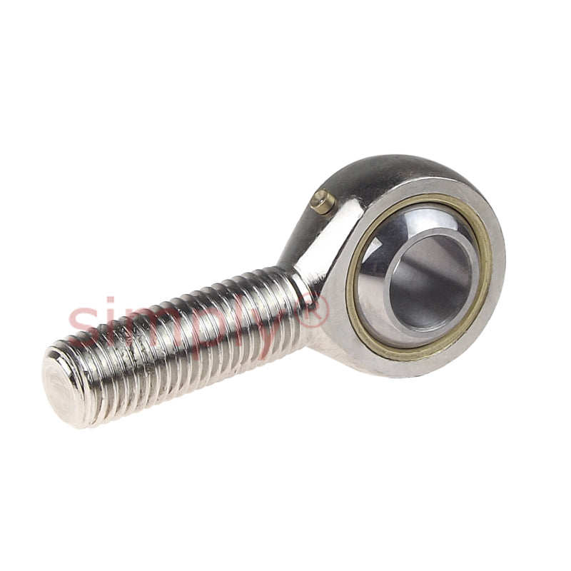 Codex SAKAC6M Right Hand Steel / Bronze Lined Plain Male Rod End M6 Thread