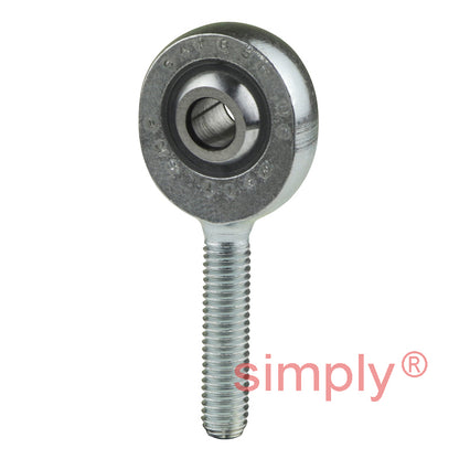 SKF SAKB5F Right Hand Steel / PTFE FRP Lined Plain Male Rod End M5 Thread