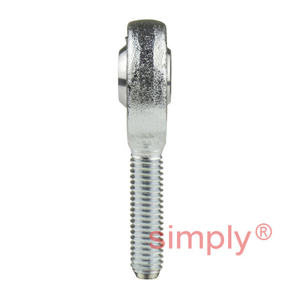 SKF SALKB6F Left Hand Steel / PTFE FRP Lined Plain Male Rod End M6 Thread