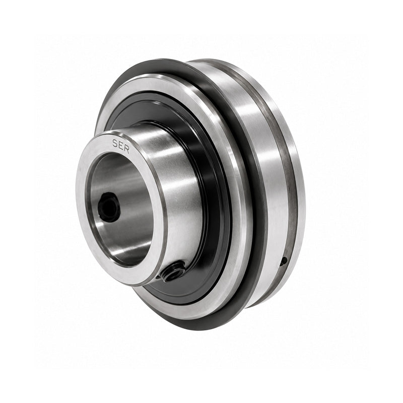 SER201 Metric Bearing Insert and Snap Ring 12mm Bore 47mm Outside Dia