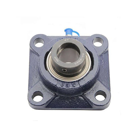 RHP SF70DEC Four Bolt Square Cast Iron Flange Housing and 70mm Bore Eccentric Collar Full Width Insert