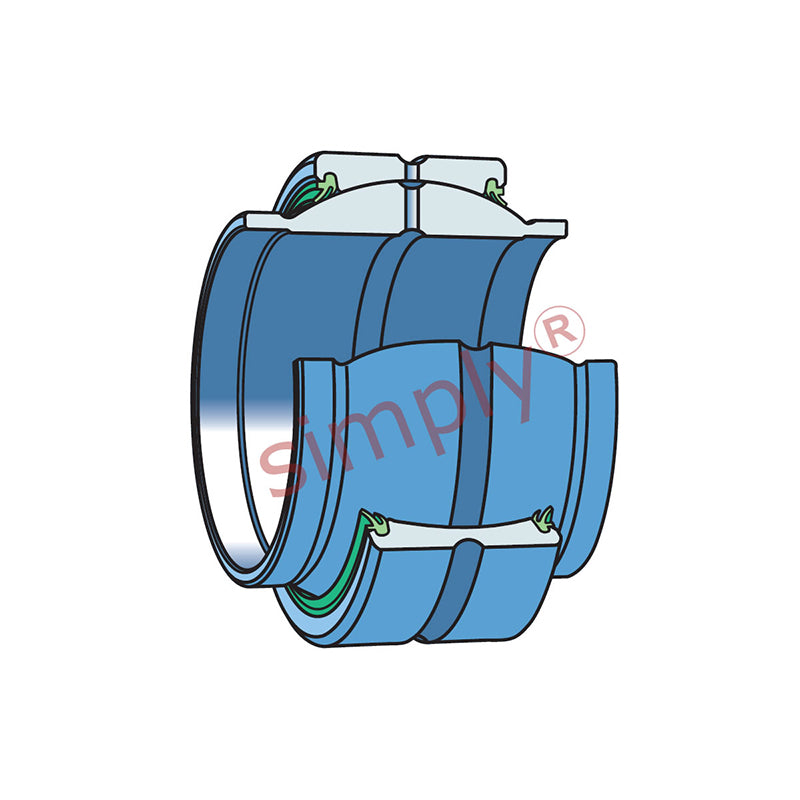 SKF GEM80ES2RS Extended Inner Spherical Plain Bearing 80x120x74x45mm