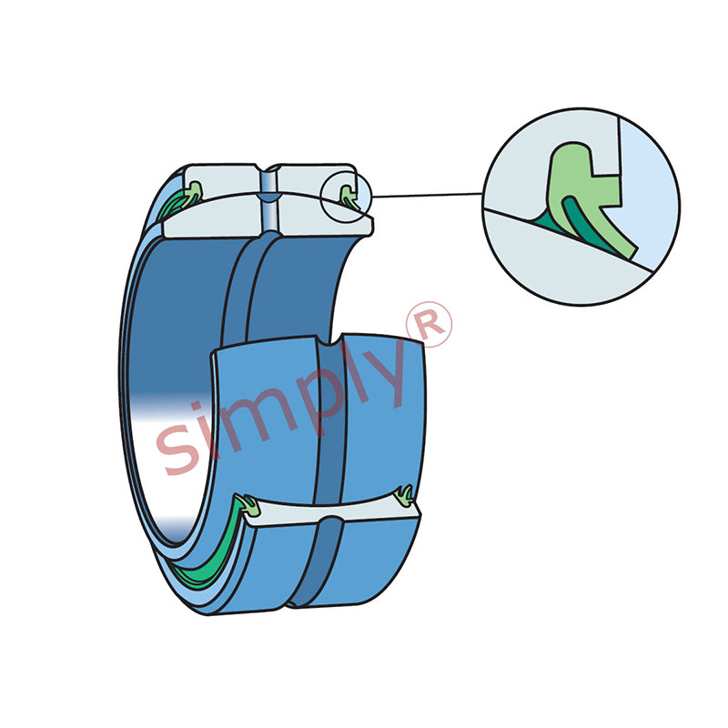 SKF GEZ500ES2RS Double Seal Spherical Plain Bearing 127x196.85x111.13x95.25mm