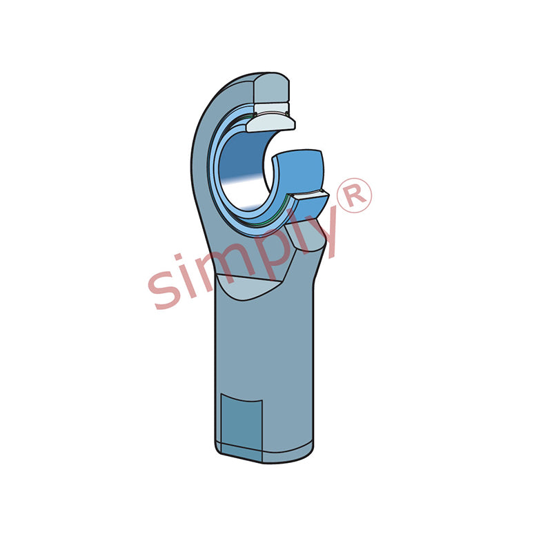 SKF SIA60TXE2LS Right Hand Steel / PTFE Fabric Lined Plain Female Rod End M52x3 Thread