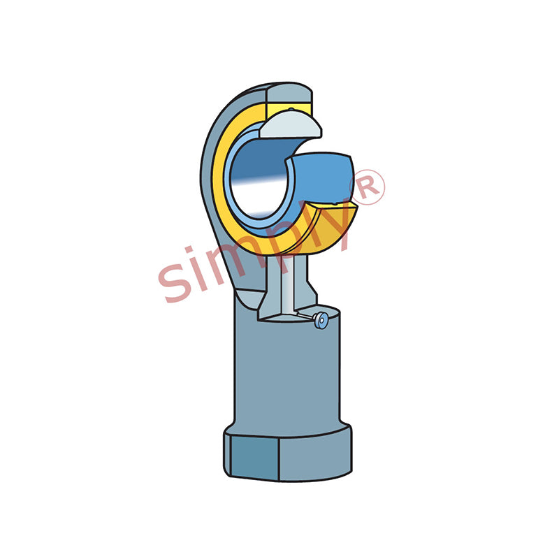 SKF SILKAC18M Left Hand Steel / Bronze Lined Plain Female Rod End M18x1.5 Thread
