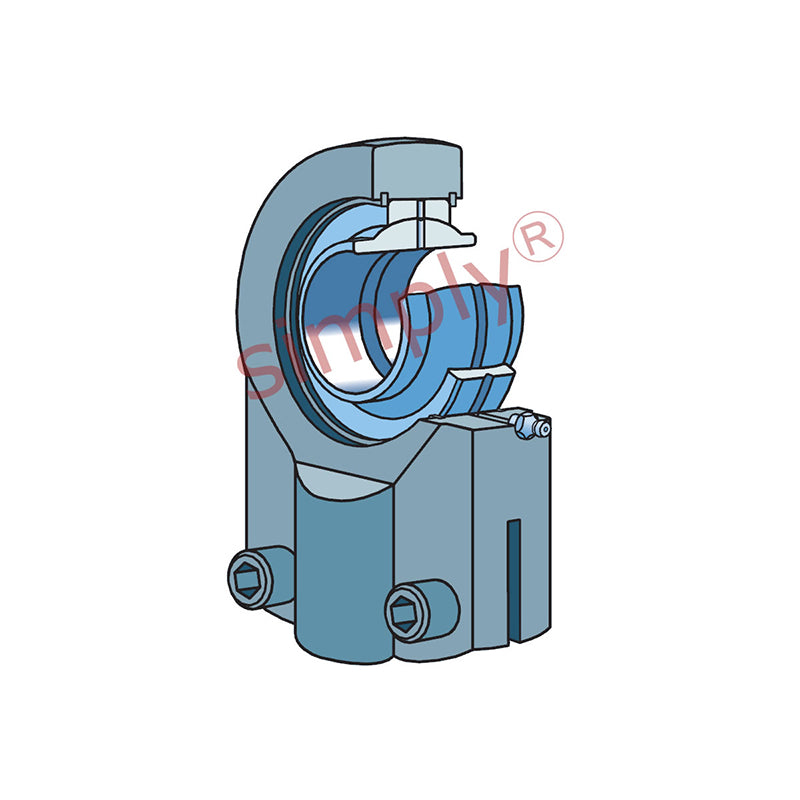 SKF SILQG125ES Left Hand Steel / Steel Clamp Type Female Rod End M100x3 Thread