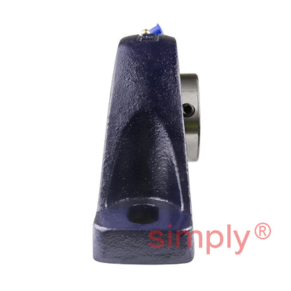 RHP SL45 Two Bolt Cast Iron Pillow Block and 45mm Bore Grub Screw Full Width Insert