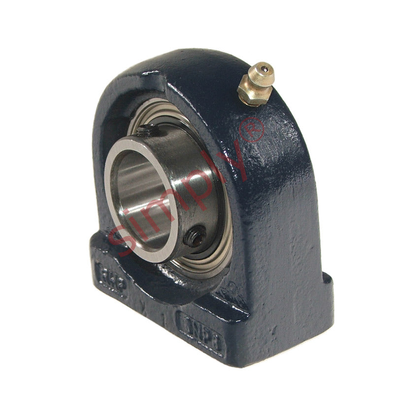 RHP SNP1-7/16 Threaded Base Small Footprint Pillow / Plummer Block and 1-7/16 inch Bore Grub Screw Full Width Insert