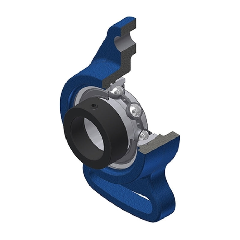 SNR ESFA208 Metric Cast Iron Adjustable Flange Unit with Eccentric Collar Insert 40mm Bore - Allow 2-3 Days