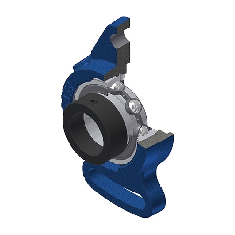 SNR ESFAE207 Metric Cast Iron Adjustable Flange Unit with Eccentric Collar Insert 35mm Bore - Allow 2-3 Days