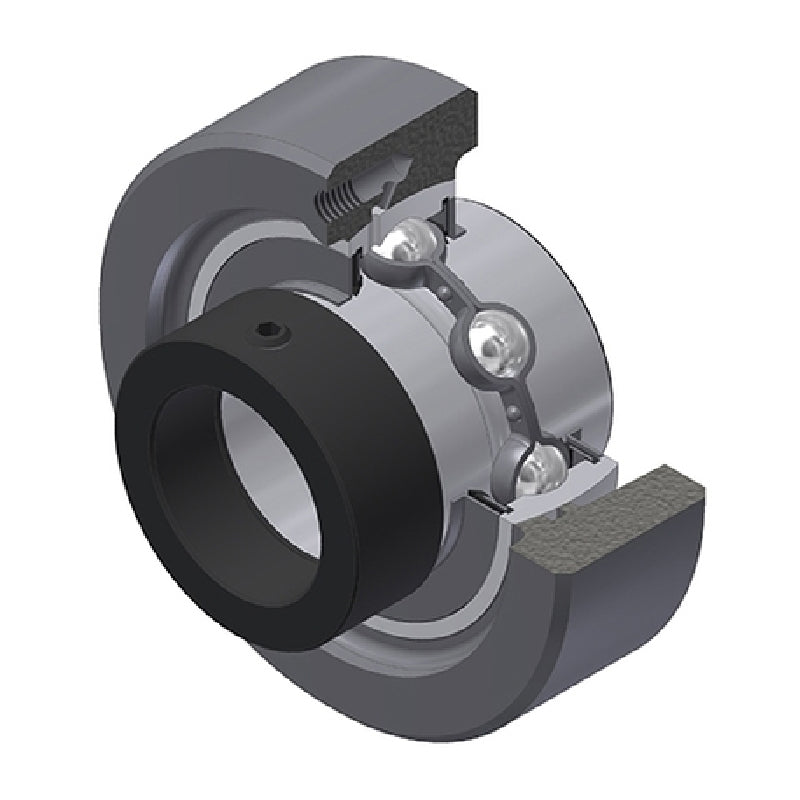 SNR EXC320 Metric Cast Iron Cartridge Unit with 100mm Bore Insert 75mm Outside Dia - Allow 2-3 Days
