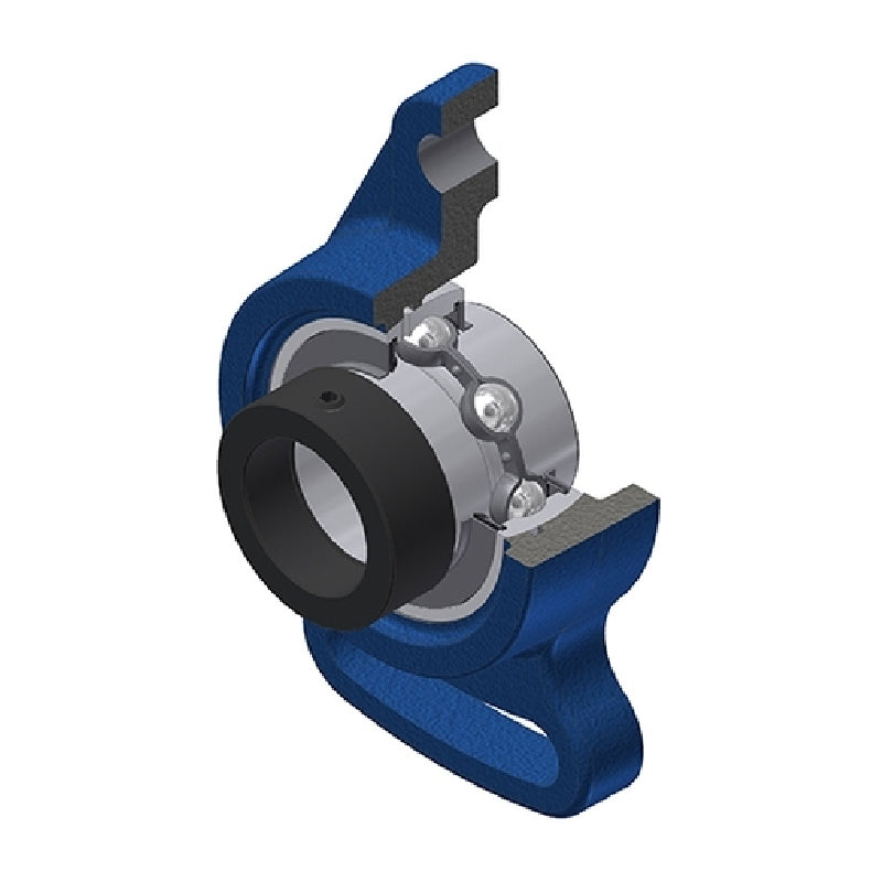 SNR EXFA206 Metric Cast Iron Adjustable Flange Unit with Eccentric Collar Insert 30mm Bore - Allow 2-3 Days