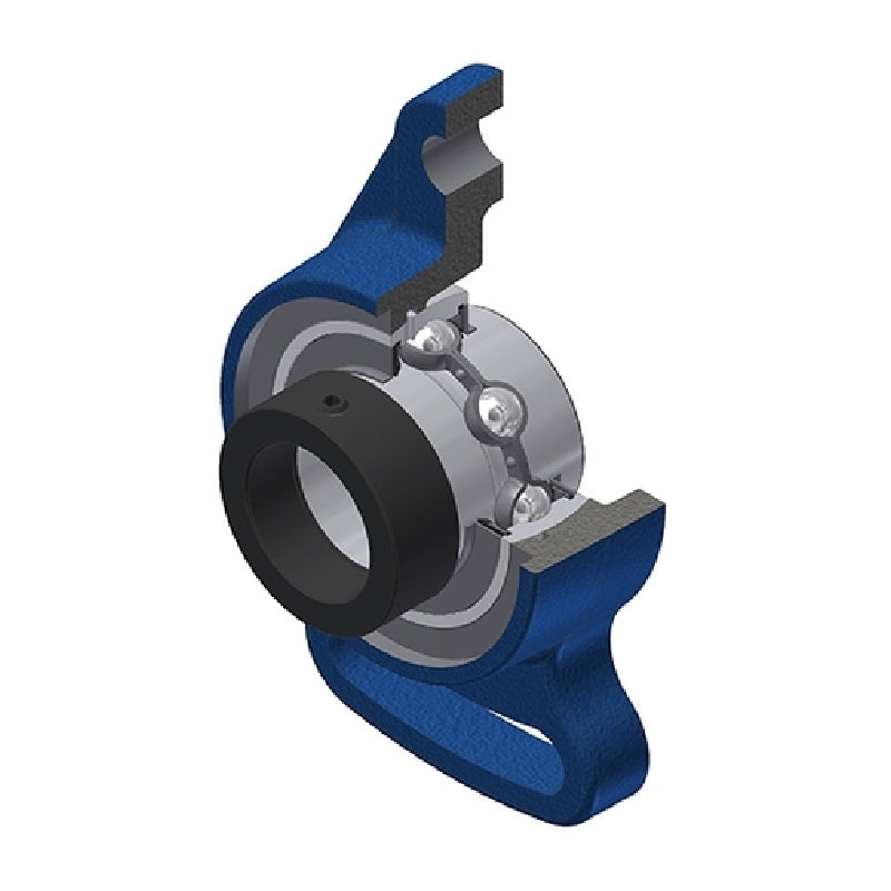 SNR EXFA203N Metric Cast Iron Adjustable Flange Unit with Eccentric Collar Insert 17mm Bore - Allow 2-3 Days