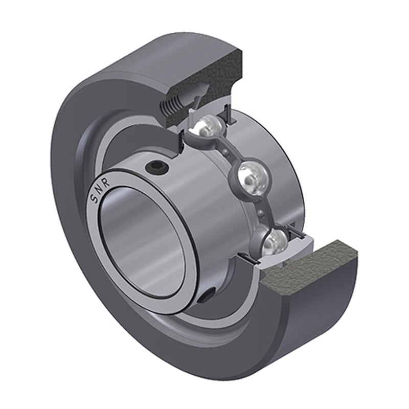 SNR UCC209 Metric Cast Iron Cartridge Unit with 45mm Bore Insert 31mm Outside Dia - Allow 2-3 Days