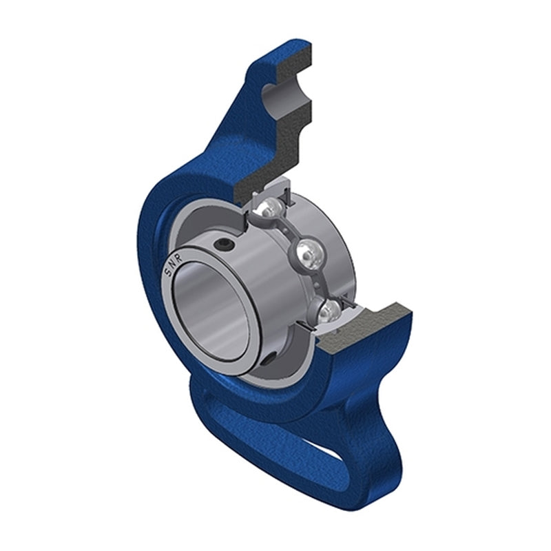 SNR UCFA211 Metric Cast Iron Adjustable Flange Unit with 55mm Insert - Allow 2-3 Days