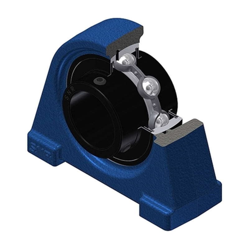 SNR UCPAE208T20 Threaded Base Small Footprint Metric Pillow / Plummer Block Housing Supplied with 40mm Bore Insert Wide Temperature Version - Allow 2-3 Days