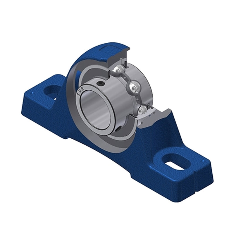 SNR UCPE209-27N Imperial Cast Iron Two Bolt Pillow / Plummer Block Housing with 1-11/16 inch Bore Insert - Allow 2-3 Days