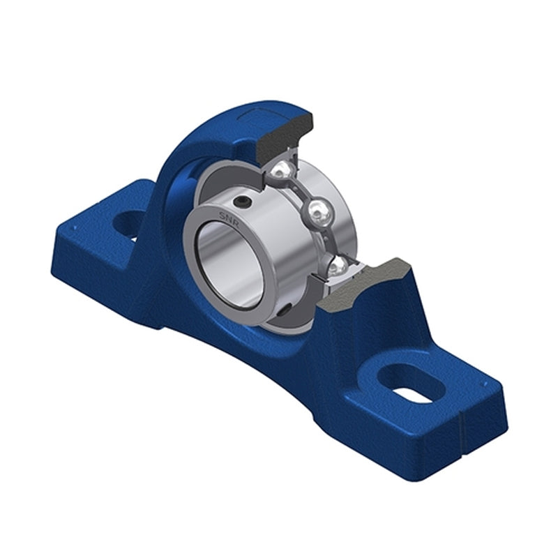 SNR UCPEX14 Metric Cast Iron Two Bolt Pillow / Plummer Block Housing with 70mm Bore Insert - Allow 2-3 Days