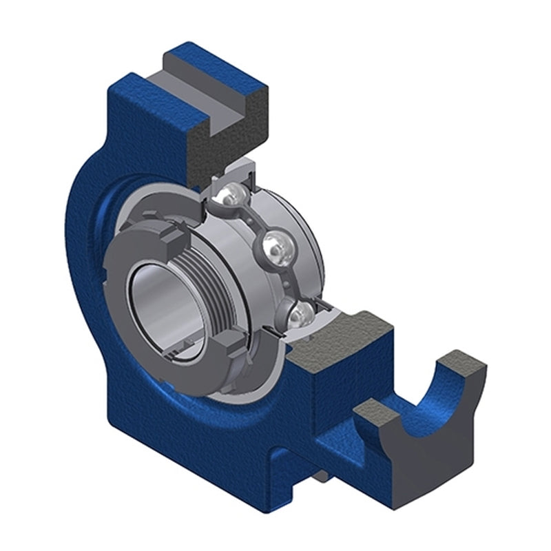 SNR UKT207H Metric Cast Iron Take Up Unit Insert and Adaptor Sleeve Fits 30mm Shaft - Allow 2-3 Days