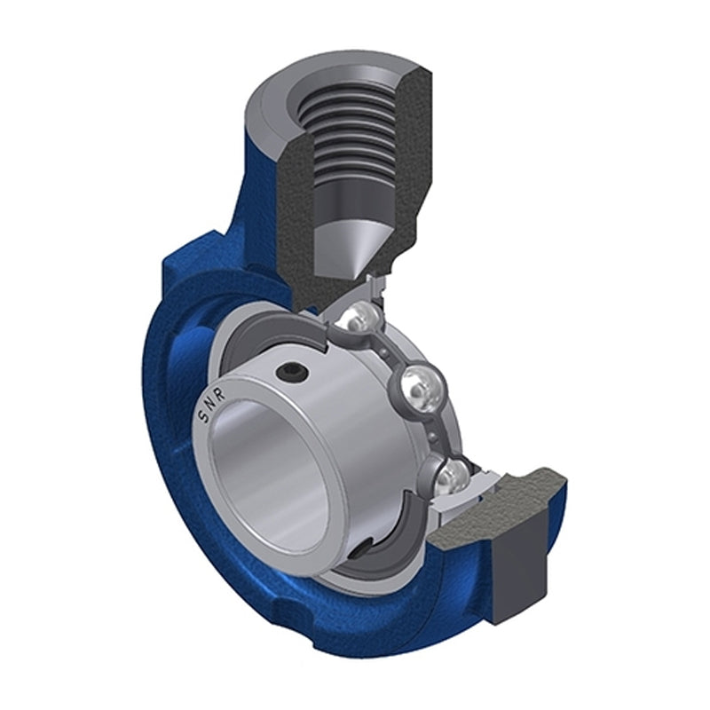 SNR USEHE210 Metric Cast Iron Hanger Bearing Unit with 50mm Bore Insert - Allow 2-3 Days