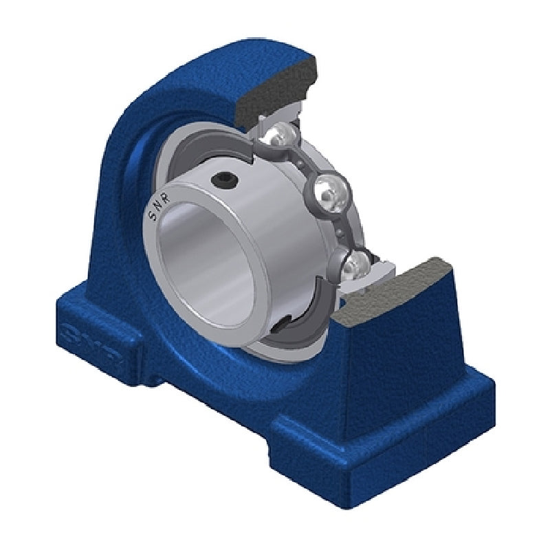 SNR USPA206 Threaded Base Small Footprint Metric Pillow / Plummer Block Housing Supplied with 30mm Bore Insert - Allow 2-3 Days