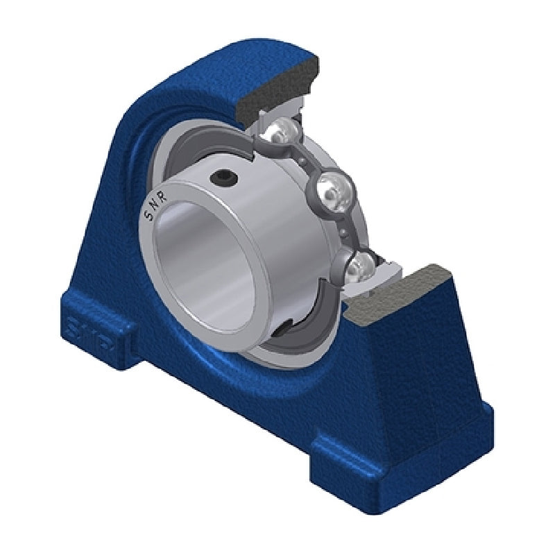 SNR USPAE209 Threaded Base Small Footprint Metric Pillow / Plummer Block Housing Supplied with 45mm Bore Insert - Allow 2-3 Days