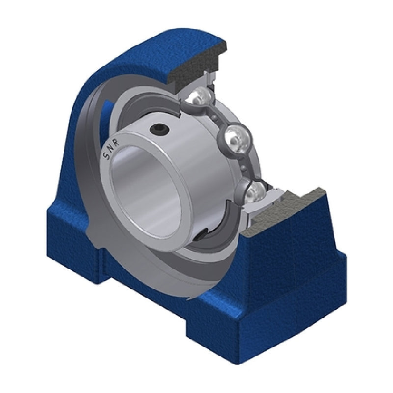 SNR USPG206N Threaded Base Small Footprint Metric Pillow / Plummer Block Housing with 30mm Bore Insert - Allow 2-3 Days