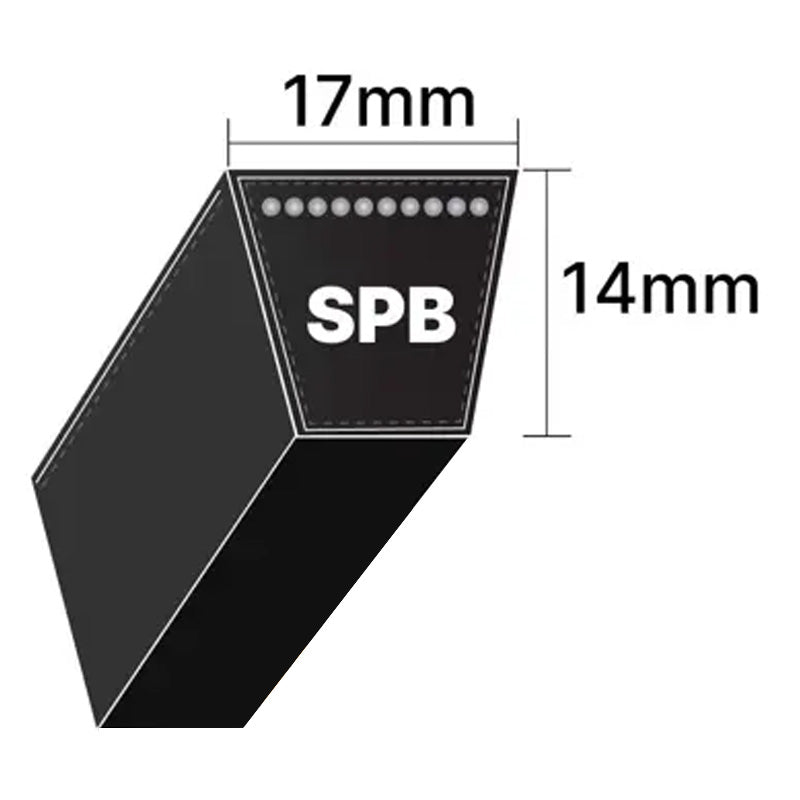 SPB6000 Gates Delta Narrow SPB-Section V-Belt (Uniset Match)