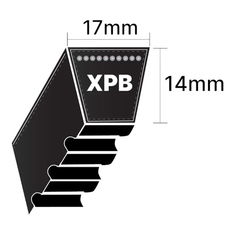 Major Brand XPB1650 SPBX-Section Cogged V-Belt