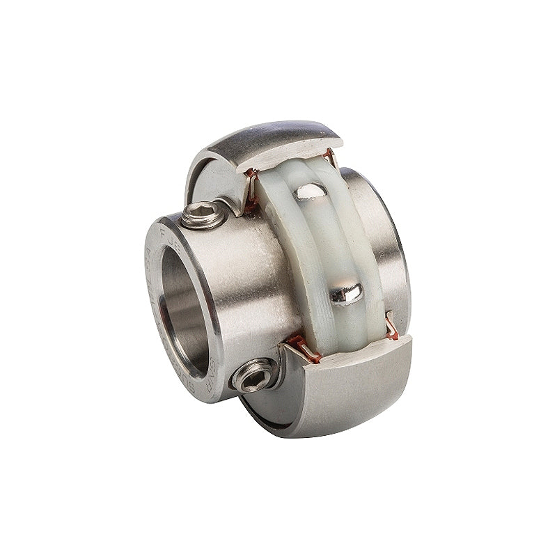 SNR SUC205-16FG1 Imperial Stainless Full Width Spherical Outer Food Safe Bearing Insert 1 inch Bore 52mm Outside Diameter - Allow 2-3 Days