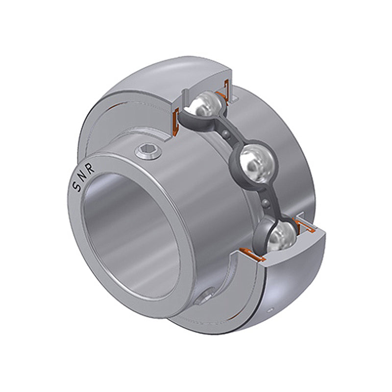 SNR SUC207-20 Imperial Stainless Full Width Spherical Outer Food Safe Bearing Insert 1-1/4 inch Bore 72mm Outside Diameter - Allow 2-3 Days