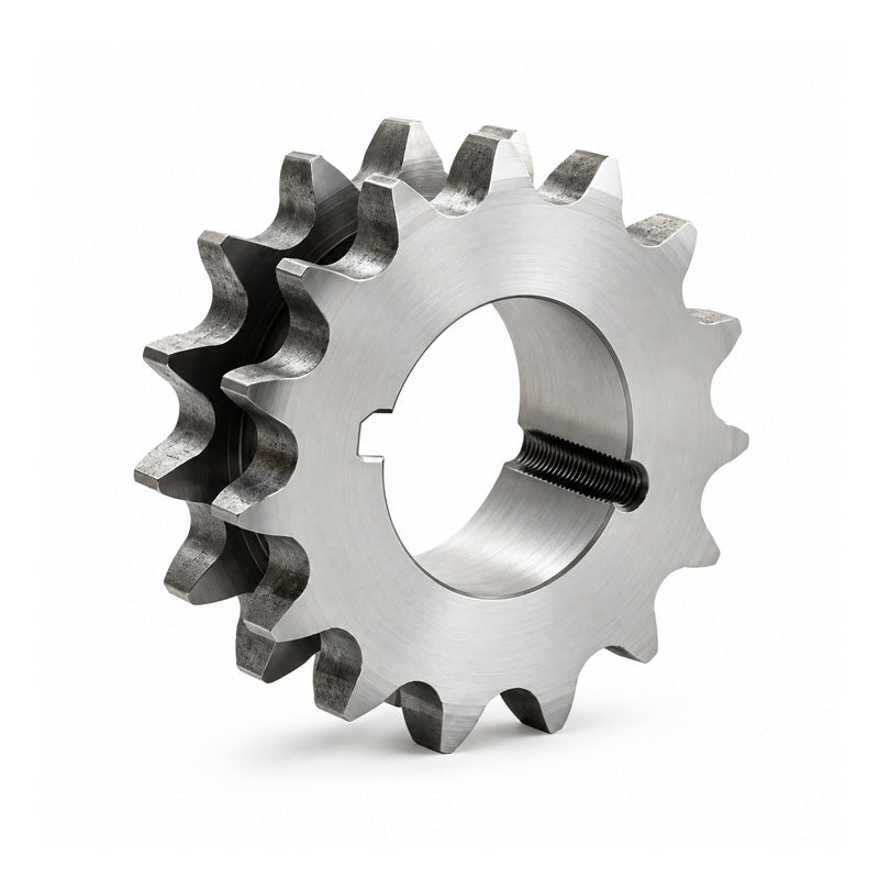 Drive-Flex 14 Tooth 16B Tapered Bore Double Simplex Sprocket 1 inch Pitch Chain - Allow 2-3 Days