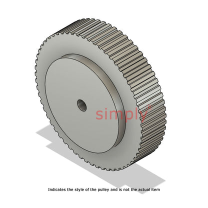 Drive-Flex Aluminium Pilot Bore T10 Timing Pulley 10mm Pitch 44 Tooth for 32mm Wide Belts