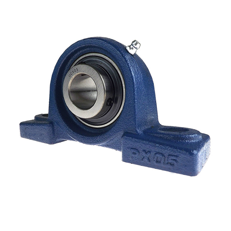 Challenge / FK UCPX14 Metric Cast Iron Two Bolt Pillow Block Housing with 70mm Bore Insert and Triple Lip Seal Ideal for Agricultural and Outdoor Use