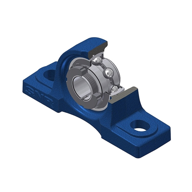 SNR UKPAE209H Threaded Base Small Footprint Metric Pillow / Plummer Block Housing Insert and Adaptor Sleeve Fits 40mm Shaft - Allow 2-3 Days