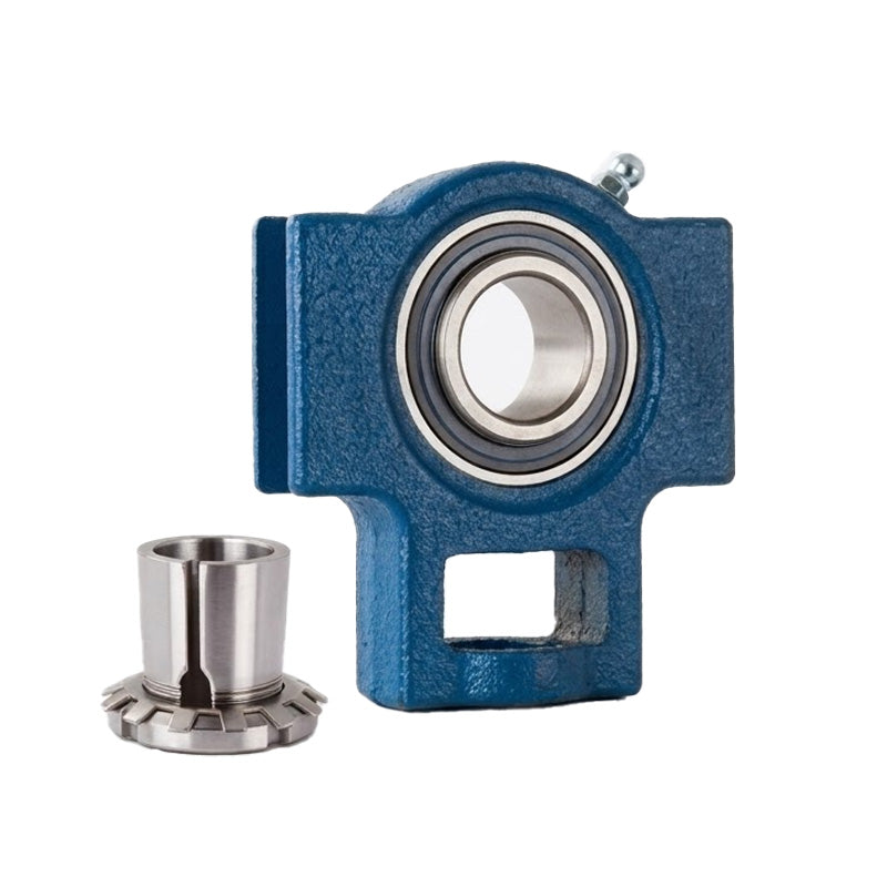 UKT311/H2311 Metric Cast Iron Take Up Unit Housing Insert and Adaptor Sleeve Fits 50mm Shaft