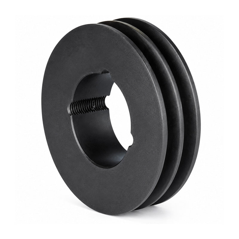 PowerDrive 160X2SPZ 160mm Pitch Diameter SPZ Section Tapered Locking Bush Type Pulley with 2 Grooves (Bush not Incl.) - Allow 2-3 Days